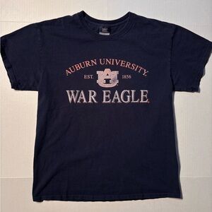 Vtg MV Sport Auburn Tigers University War Eagles Spellout Y2K  Tshirt Men’s L